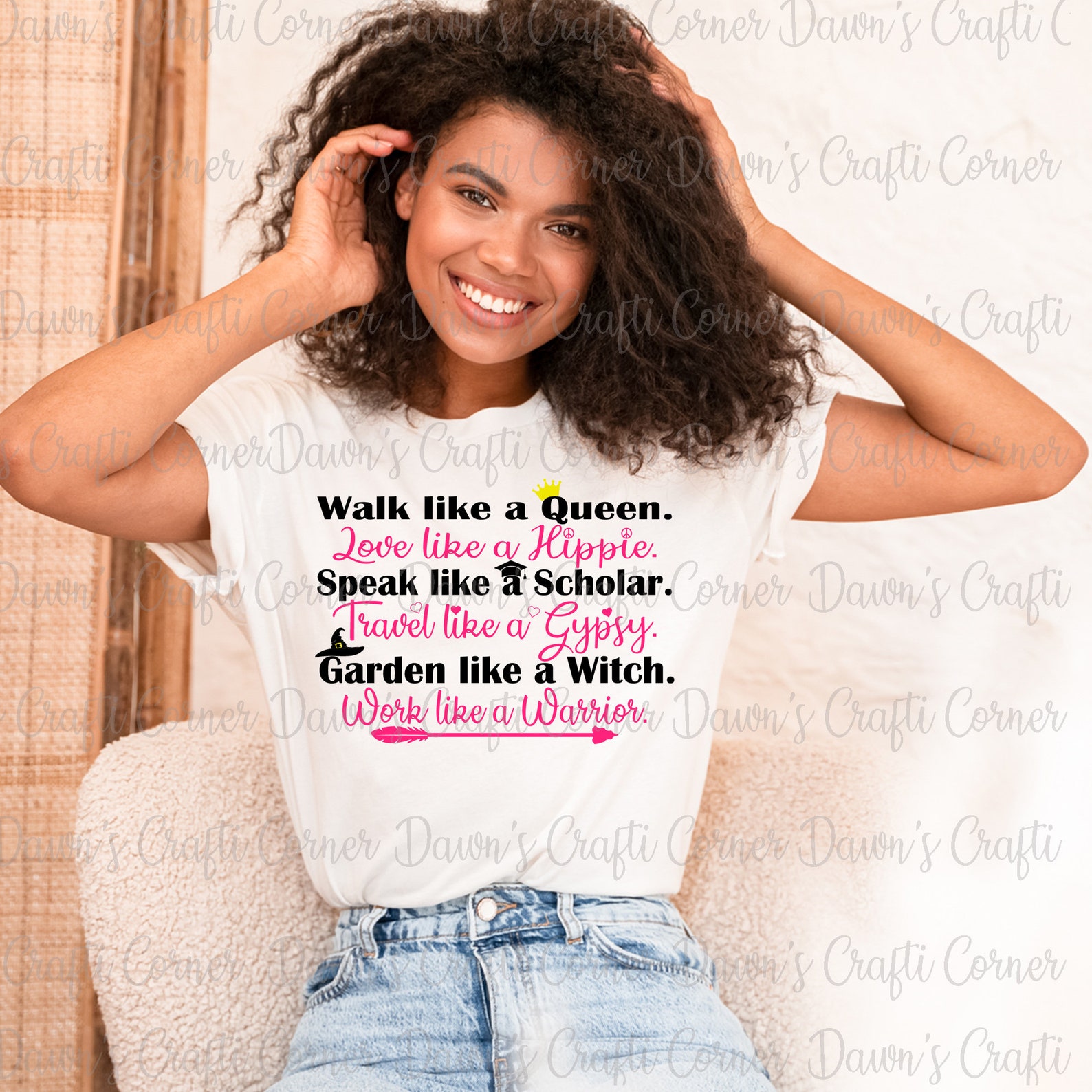 Walk Like A Queen Svg Love Like A Hippie Shirt Svg Speak Etsy