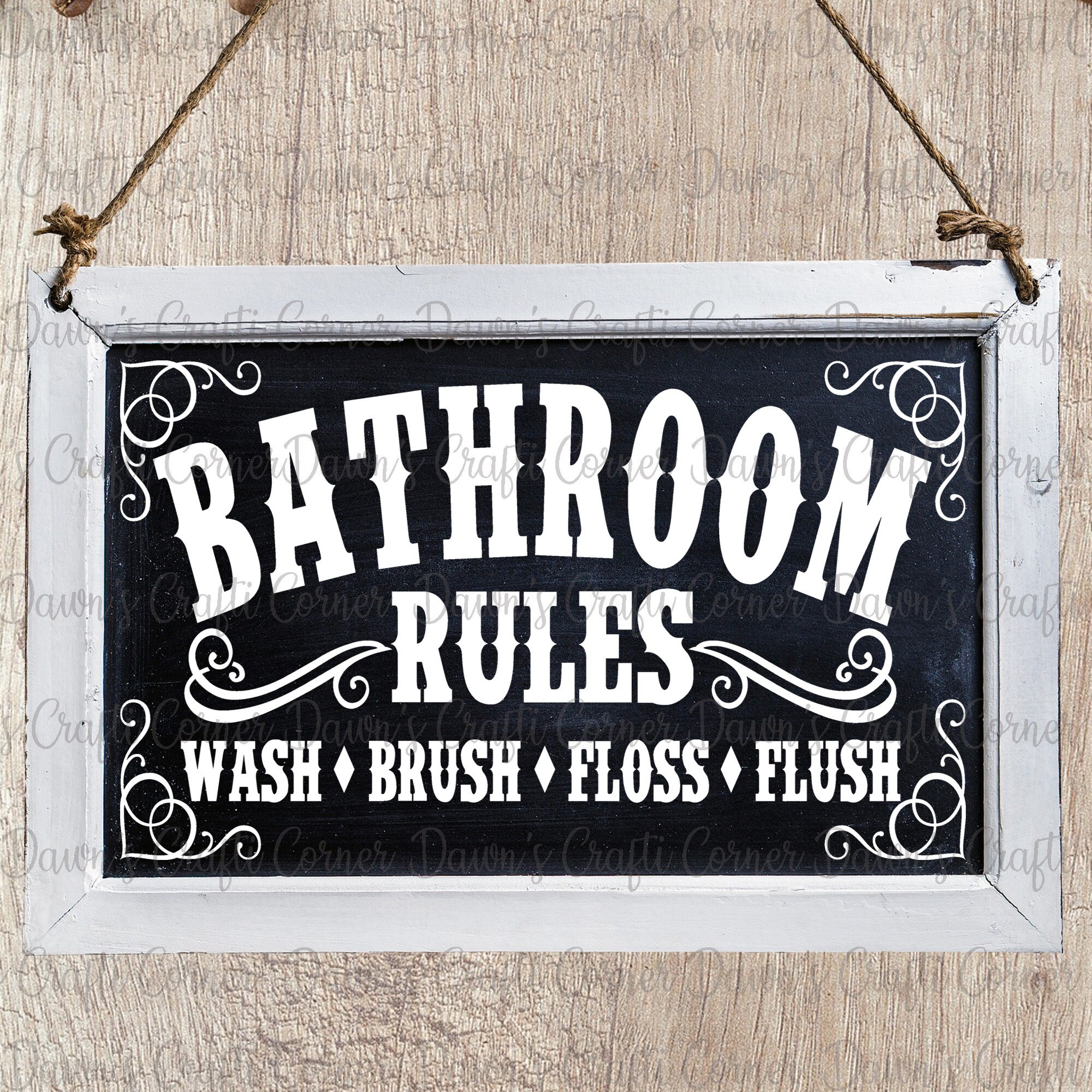 Bathroom Sign Rustic Bathroom Sign Svg Bathroom Svg Etsy