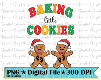 Christmas Maternity Gingerbread Twins Bump Holiday Maternity Design