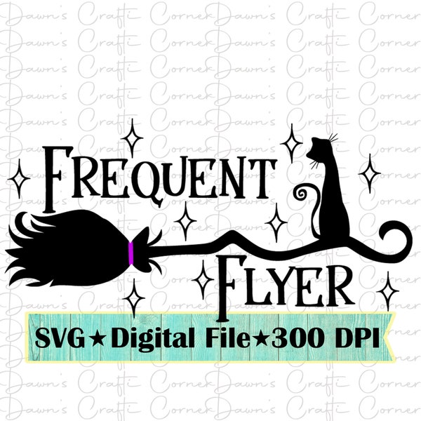 Halloween Shirt Svg; Vielflieger Svg; Halloween Svg; Katze Svg; Halloween; Hexenbesensvg; Besensvg; Vielflieger; Lustiges Halloween Svg