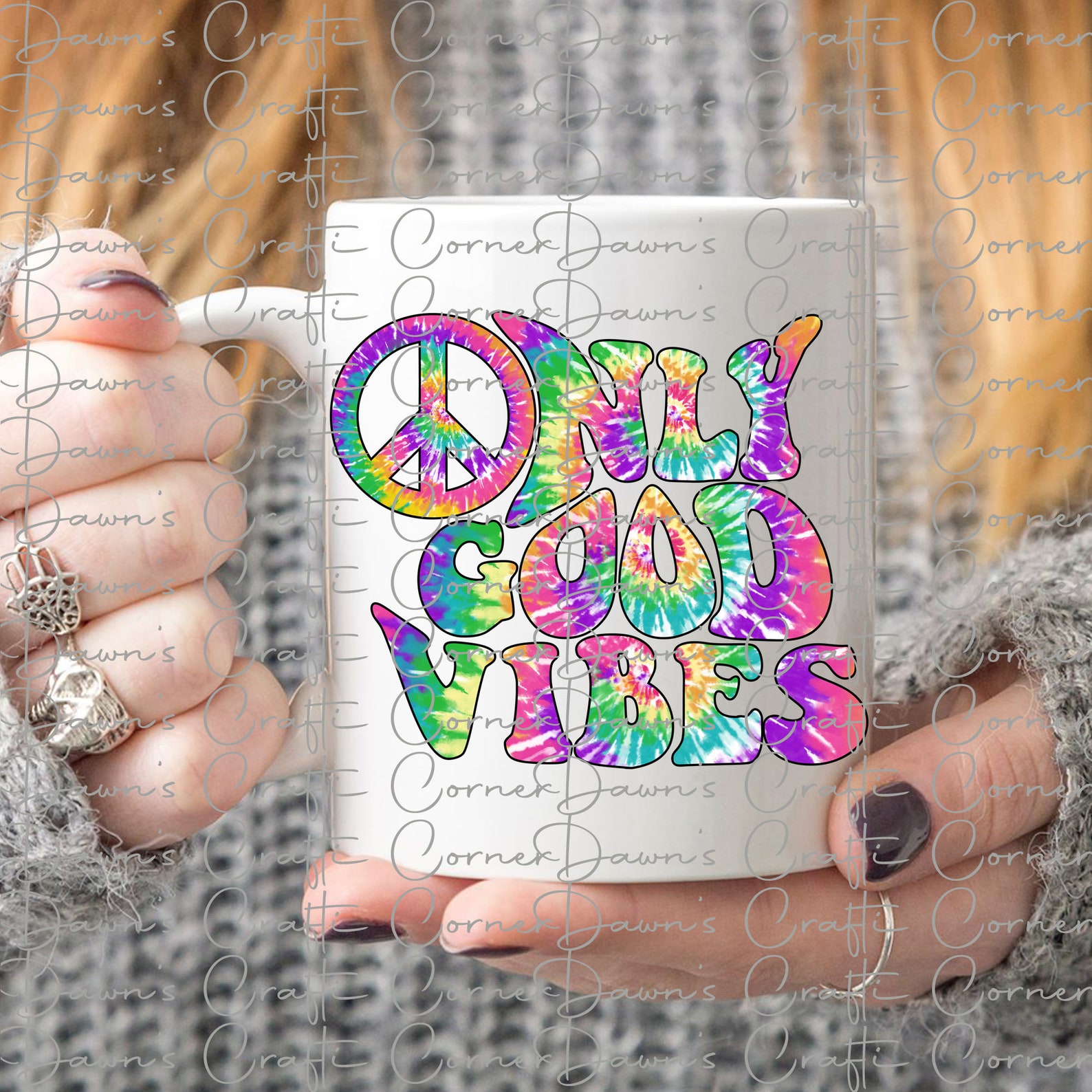 Good Vibes Good Vibes Png Only Good Vibes Tie Dye Good Etsy