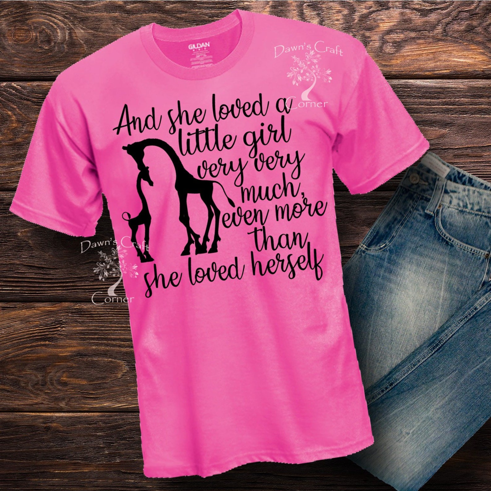 Giraffe Shirt Svg She Loved a Little Girl Shirt Shirt for Etsy