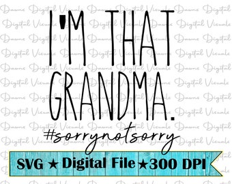 Ich bin diese Oma SVG - Lustige Oma Shirt Design (Digitaler Download)