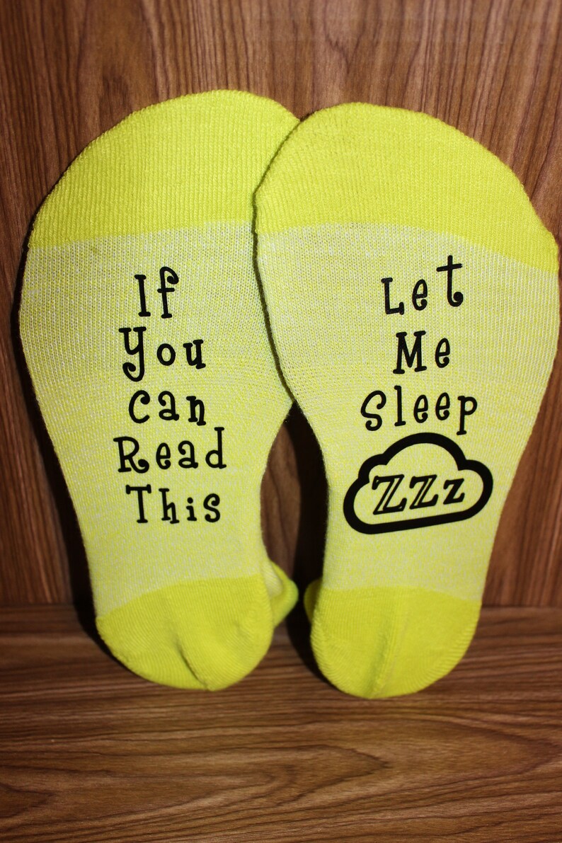 Fun Socks If You Can Read This Socks Fun Quotes on Socks Etsy