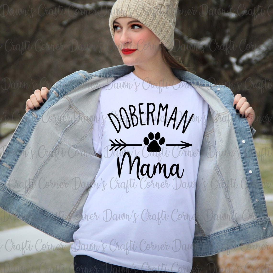 Doberman Mama SVG: Dog Paw Print Design (digital Download) - Etsy