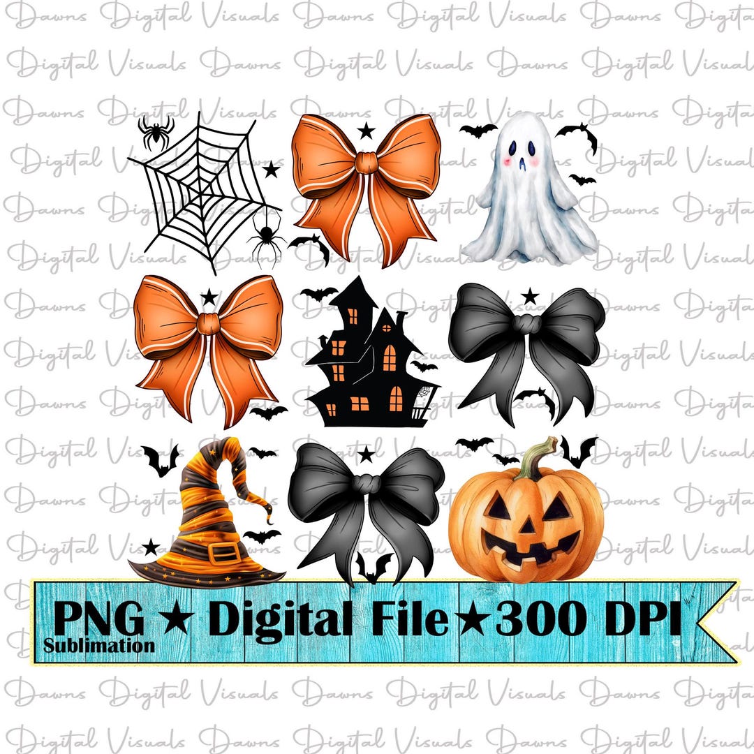Halloween Scene PNG: Haunted House, Ghost, Bats (digital Download) - Etsy