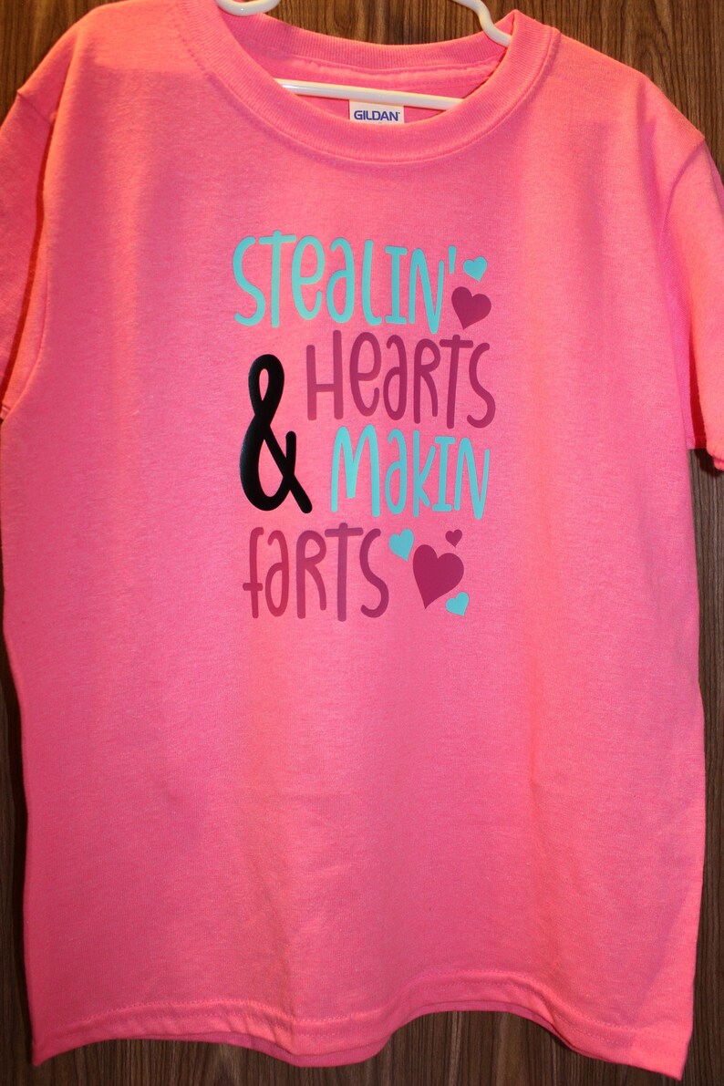 Breakn Hearts And Blastn Farts Kds Sports Jersey Funny Kds Shrt