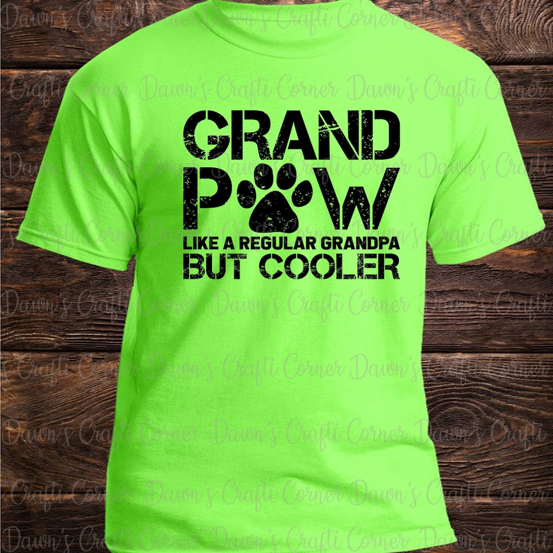 Fathers Day Shirt Grandpa Svg Dog Lover Shirt Grand Paw Etsy