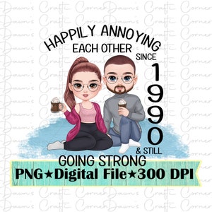 Sich gegenseitig ärgern; Lustiges Heirats-Shirt; Lustiges Shirt Png; Fröhlich nervig Einander Png; Paar Png; Paar nervt sich gegenseitig; Lustig