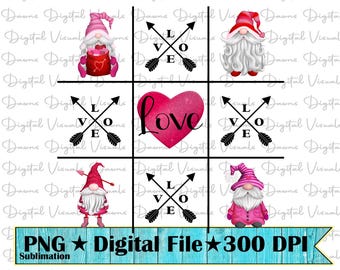 Valentine Design; 18x18 Pillow Sublimation Design (PNG, 300 DPI)
