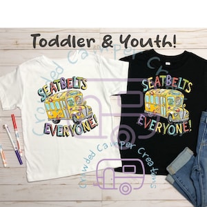 Seatbelts Everyone, Magic School Bus, toddler, youth size, PBS