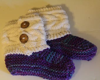 Handmade Knitted Booties/Slippers,