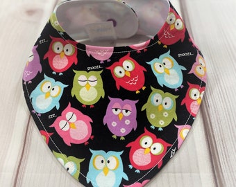 Owl Baby Bib Baby Girl Bib Baby Boy Bib Owl Bib Waterproof Bib