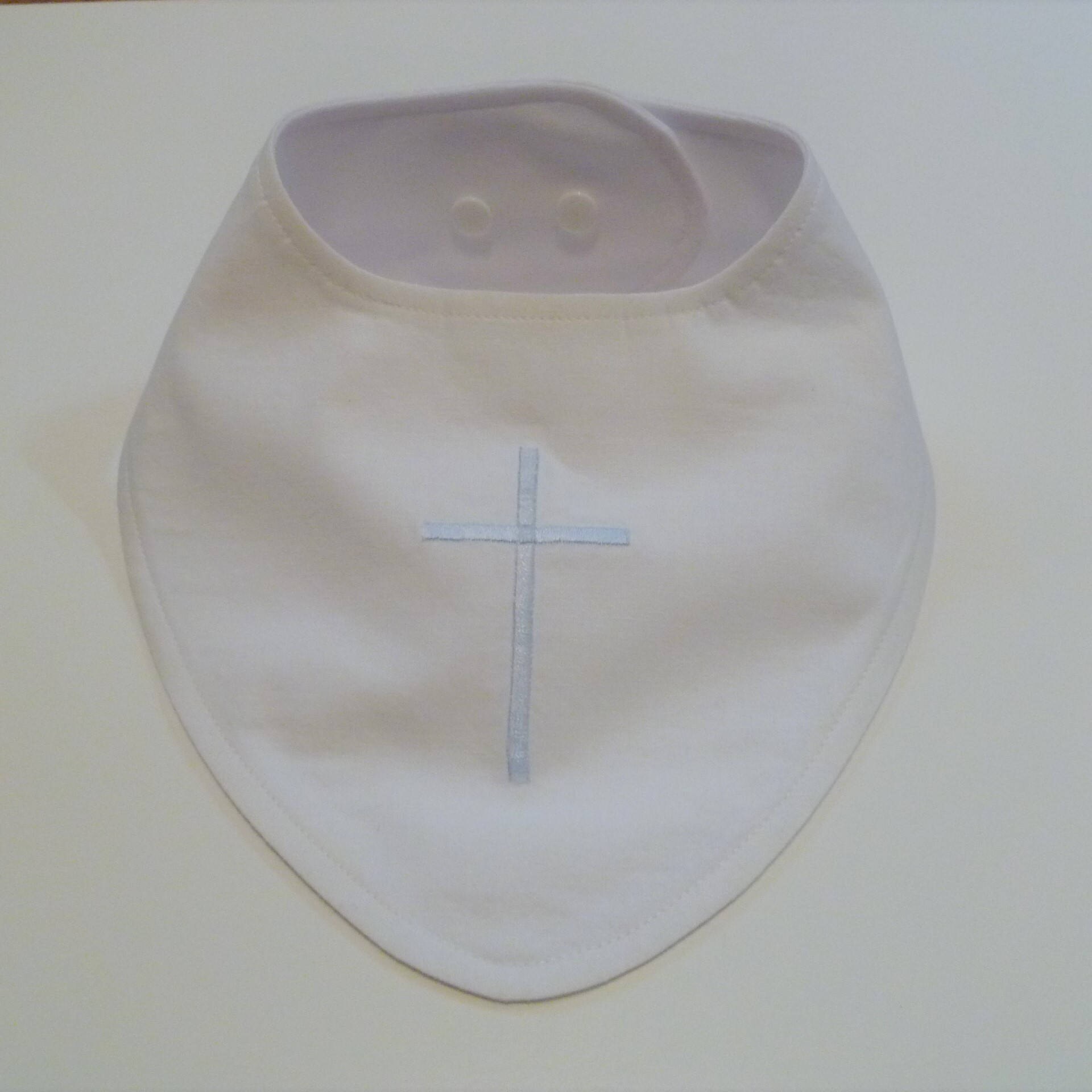 Baptism Bib Baptismal Bib Christening Bib Personalized White Etsy