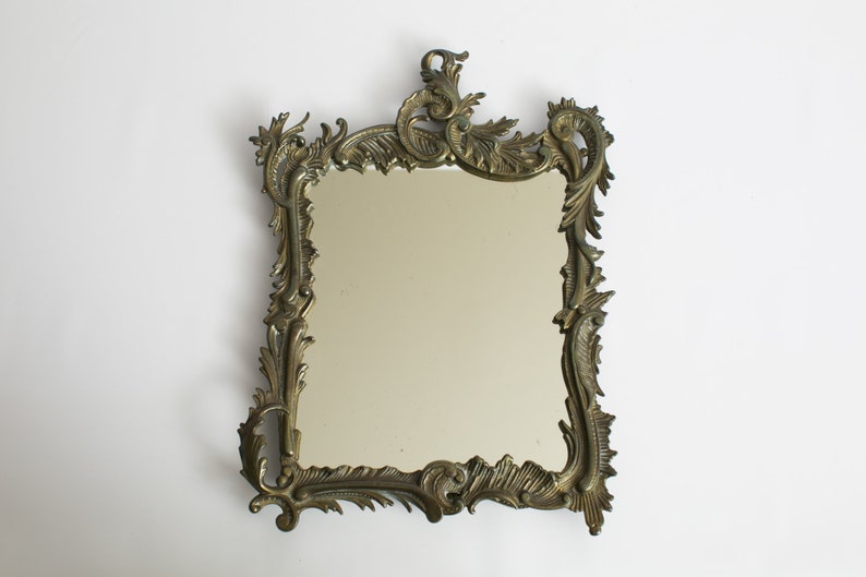 Antique French Rococo Style Large Framed Vanity Dressing Antique French Rococo Style Large