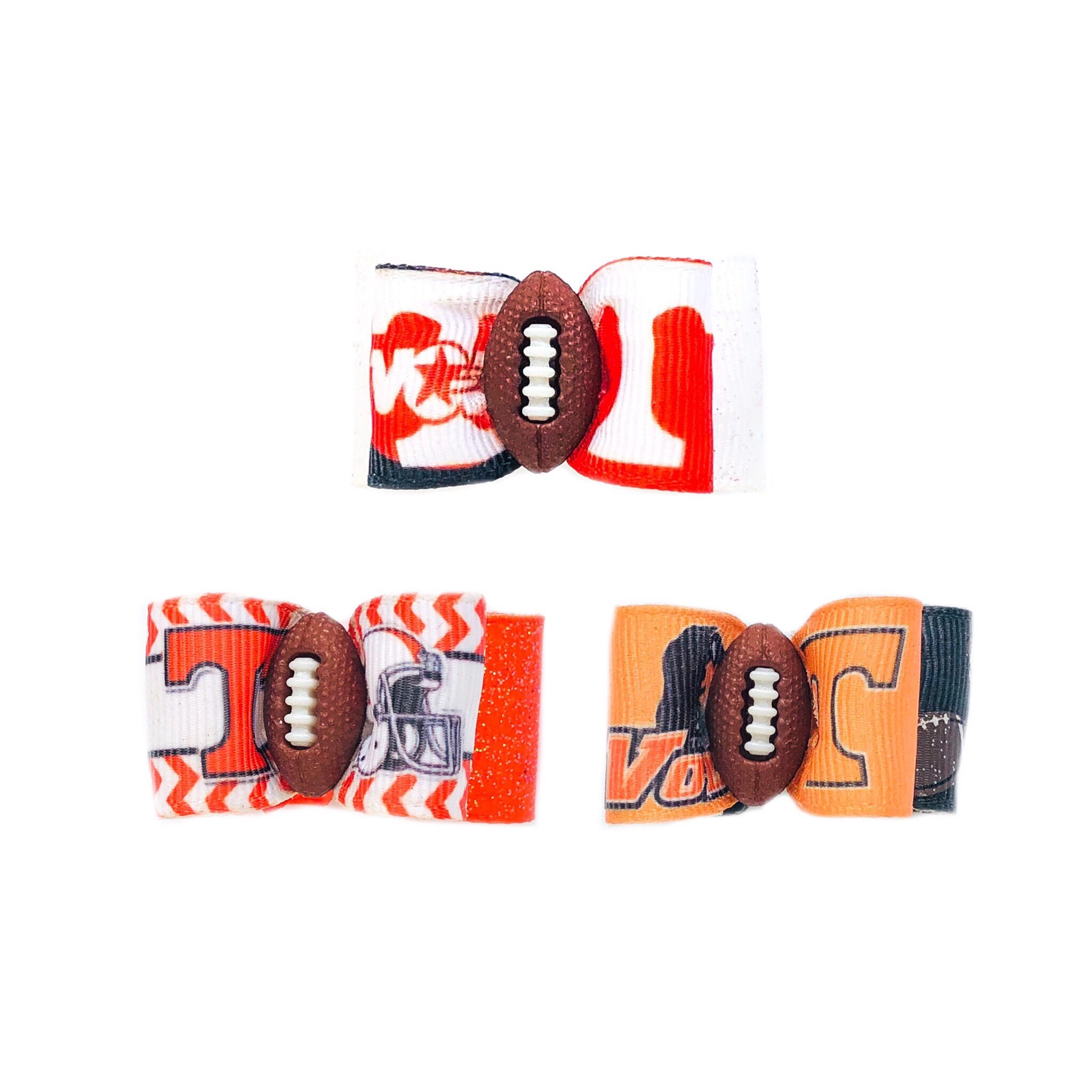 Dog Hair Bows Tennessee Volunteers Orange & White Pet Bow Etsy
