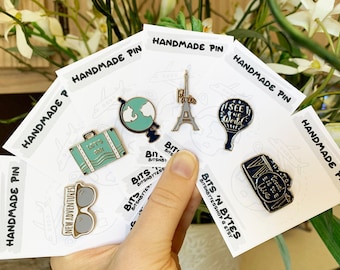 Wanderlust Adventure Emaille Pins