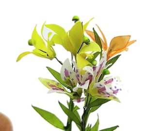 Miniature Lilies SVG DXF, 12th & 6th Scale Dollhouse (Digital Download)