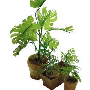 SVG escala 12 y escala 6 Monstera (planta de queso suizo) hojas para Cricut. Incluye DXF para cortadores de silueta. Descarga instantánea.