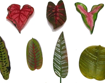 Dollhouse Plant Leaves SVG, 12th & 6th Scale Tropical Plants (Digital Download)