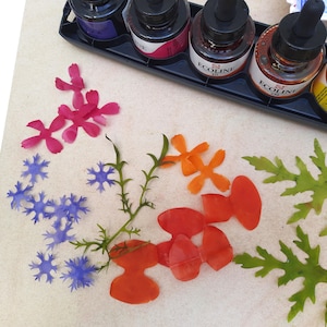 Environ 2/3 des fleurs sauvages grandeur nature et des feuilles pour Cricut. Inclut DXF pour les découpeuses Silhouette. Téléchargement instantané.