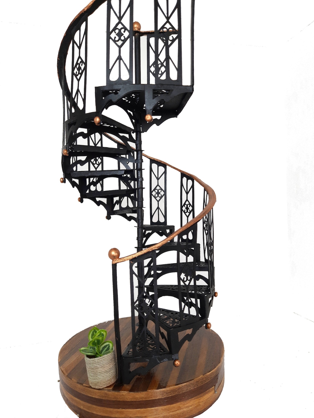 Mylen Stairs Reroute 42-in x 11.25-ft 2 Platform Rails Black