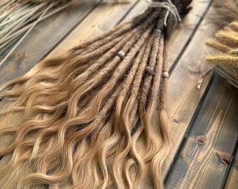 Ombre-Echthaar-Dreadlocks für Echthaar