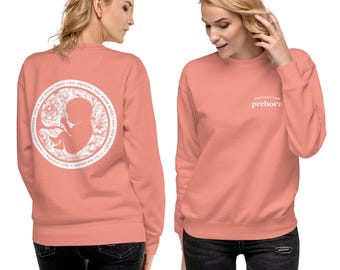 Protect the Preborn FRONT / Jeremiah 1:5 BACK — Pro-Life Anti-Abortion Sweatshirt | Choose Life Crewneck | Christian Conservative Shirt