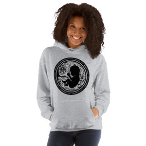 Floral Pro-Life Anti-Abortion Jeremiah 1:5 Bible Verse Unisex Hoodie