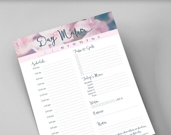 Daily Planner Printable / Letter Half Page A4 Personal / | Etsy