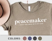 Peacemaker Until You Mess with My Kids (PLURAL) Jersey Short Sleeve Tee  |  Protective Mom Mama Mother T-Shirt  |  Protect Our Kids