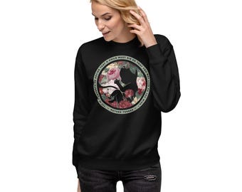 Colorful Floral Pro-Life Anti-Abortion Mother Teresa Women's Premium Sweatshirt