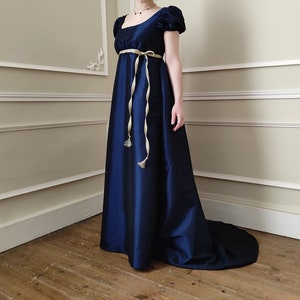 1st French Empire dress in taffeta from XXS to 2XL