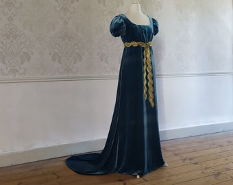 1st Empire velvet dress