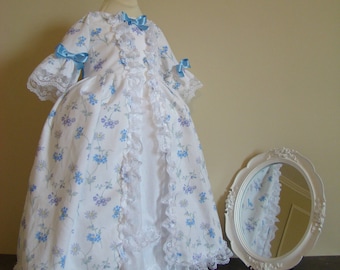 Historical baby dress 18th century Marie-Antoinette style from 9 months to 3 years old