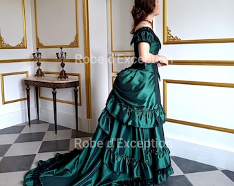 Victorian Taffeta Ball Gown