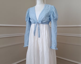 Spencer Regency in cotton veil, Jane Austen style current fashion