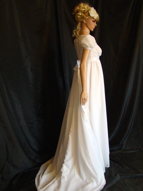 regency style wedding dress