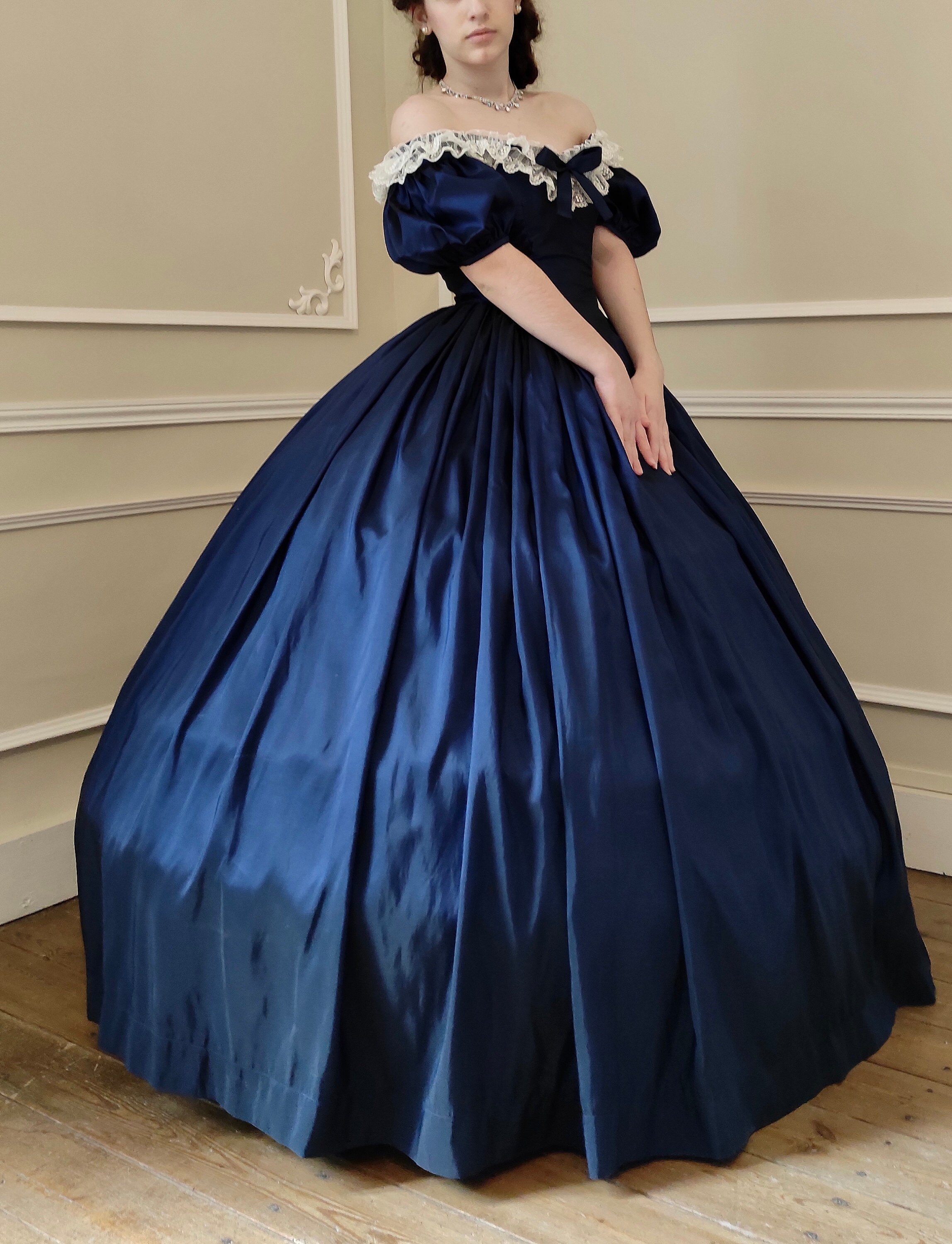 Dress Second Empire 1850-1860, XXS to 