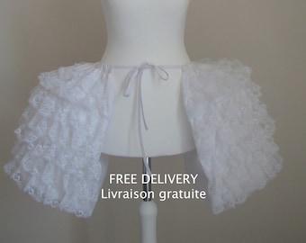 18th Marie-Antoinette petticoat with panniers panniers with lace for women from XS to 3XL - Free delivery