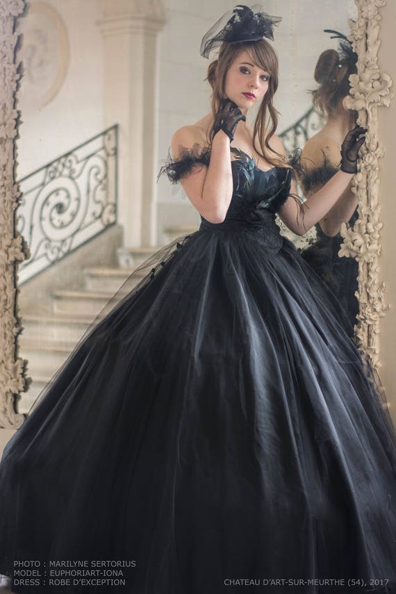black opera dress OPERA DRESS  House of ARISTOCRAT