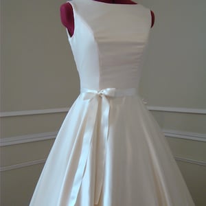 Grace Kelly Wedding Dress in Cream Duchess Satin - Etsy