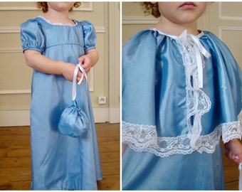 Girls' Regency Costume with Cape, Ages 2-16
