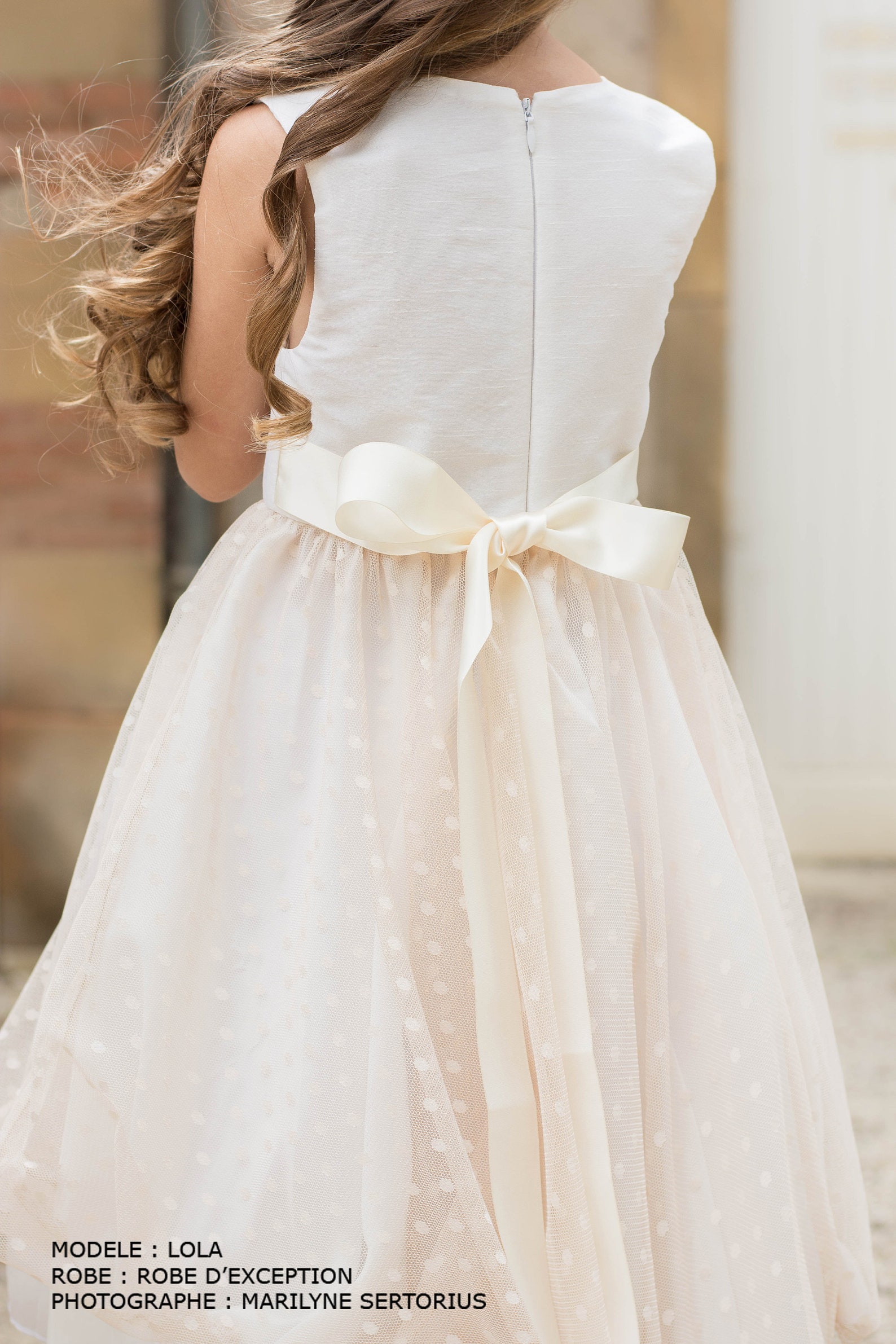 Robe de c?�r?�monie en tulle plumetis pour fille Naissance ?� 8 - Etsy France