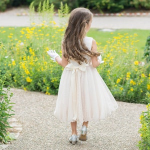Ceremony dress in Swiss tulle, for girls Birth to 8 years old