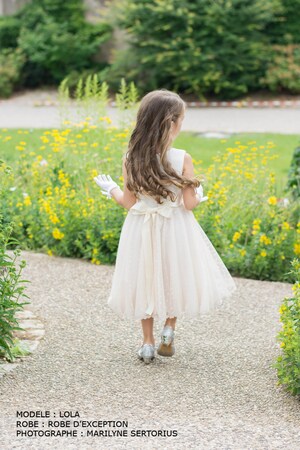 Robe De Naissance Pour Bébé - En Plumetis Coton, Manches Longues, Ouverture Boutons Dos - Taille 0-3 Mois