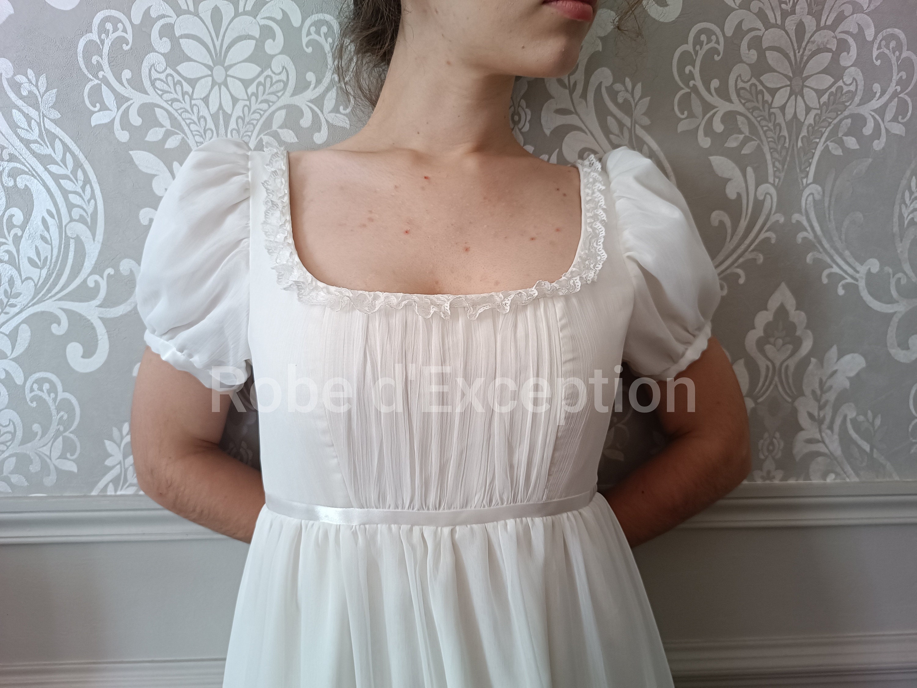 ジェーン・オースティンのシフォンボールガウン - Etsy 日本