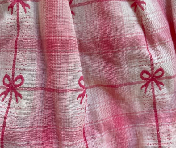 Vtg Little Infant Toddler Dress Pink White Checke… - image 4