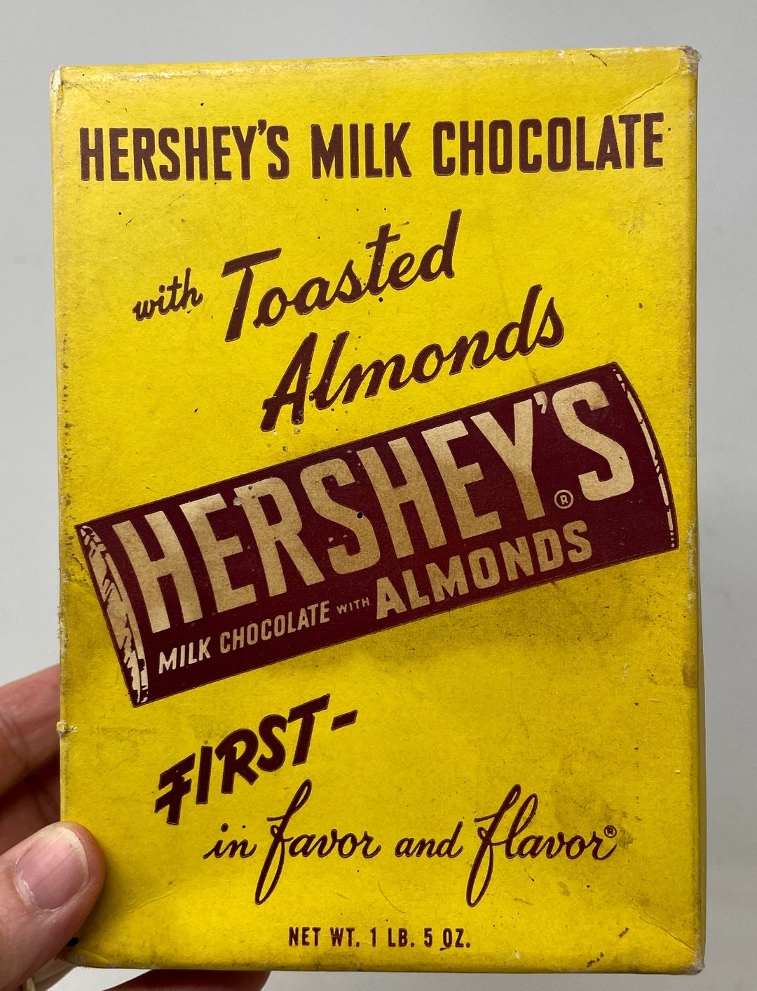 Vtg. Hershey Milk Chocolate Candy Bars With Toasted Almonds - Etsy