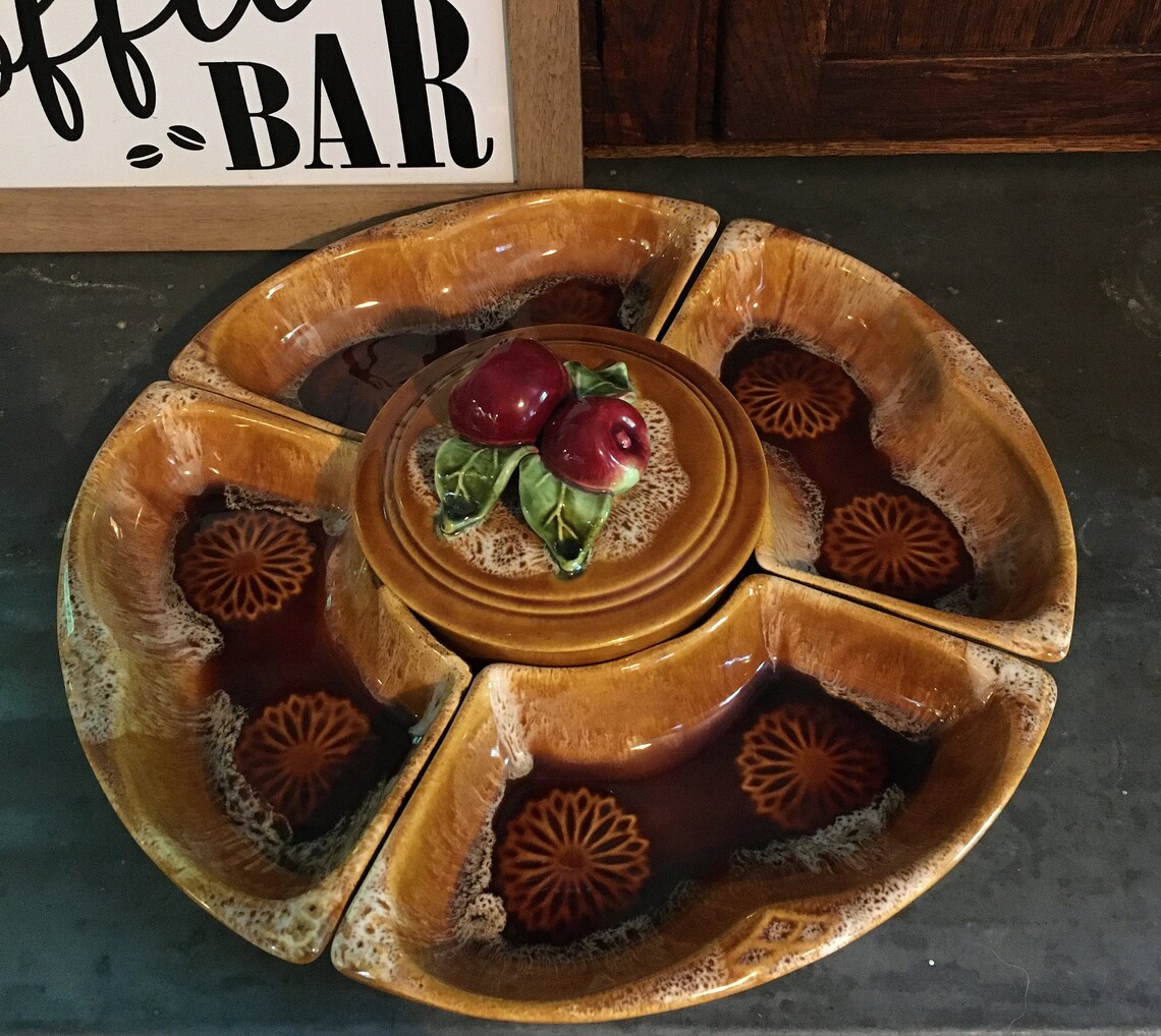 Wade Of California Pottery Vintage braun 7 Stück Faul Susan | Etsy